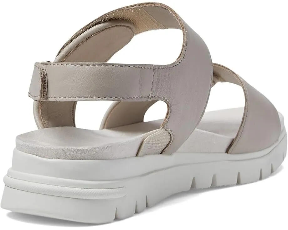 David Tate Downey Sandals Women's US 6.5 Gray Leather Open Toe Slingback ZPO634 (Gray,6.5)