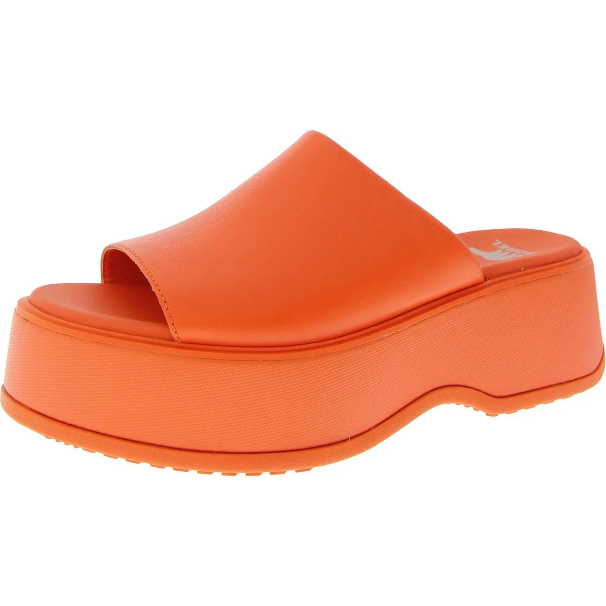 Dayspring Womens Leather Wedge Slide Sandals