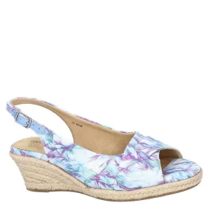 Devlin Womens Peep Toe Ankle Strap Wedge Sandals