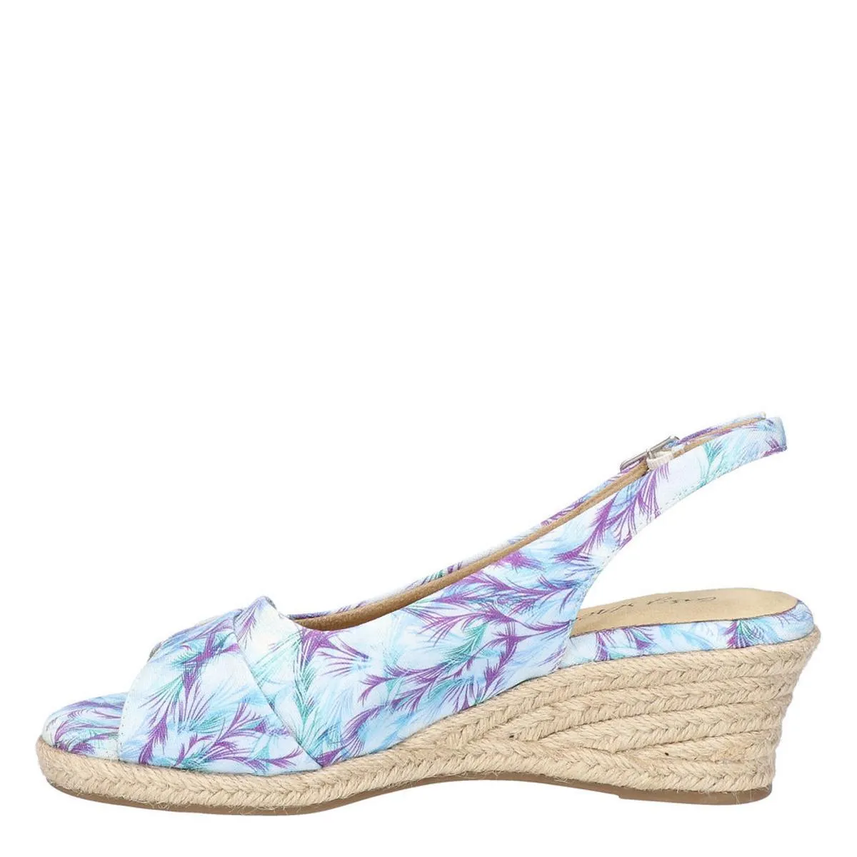 Devlin Womens Peep Toe Ankle Strap Wedge Sandals