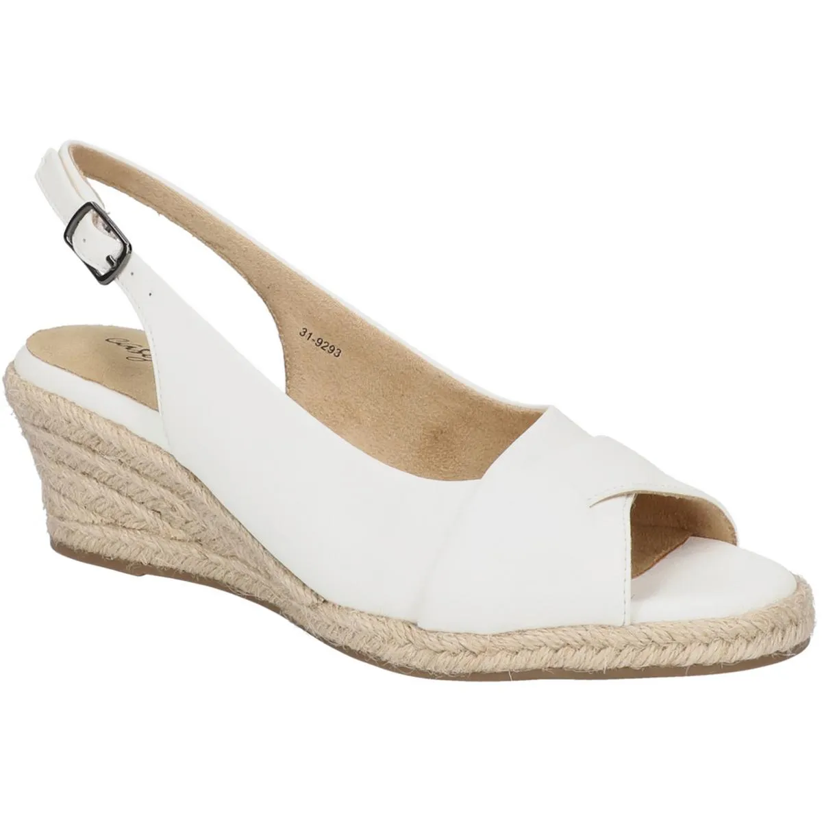 Devlin Womens Peep Toe Ankle Strap Wedge Sandals