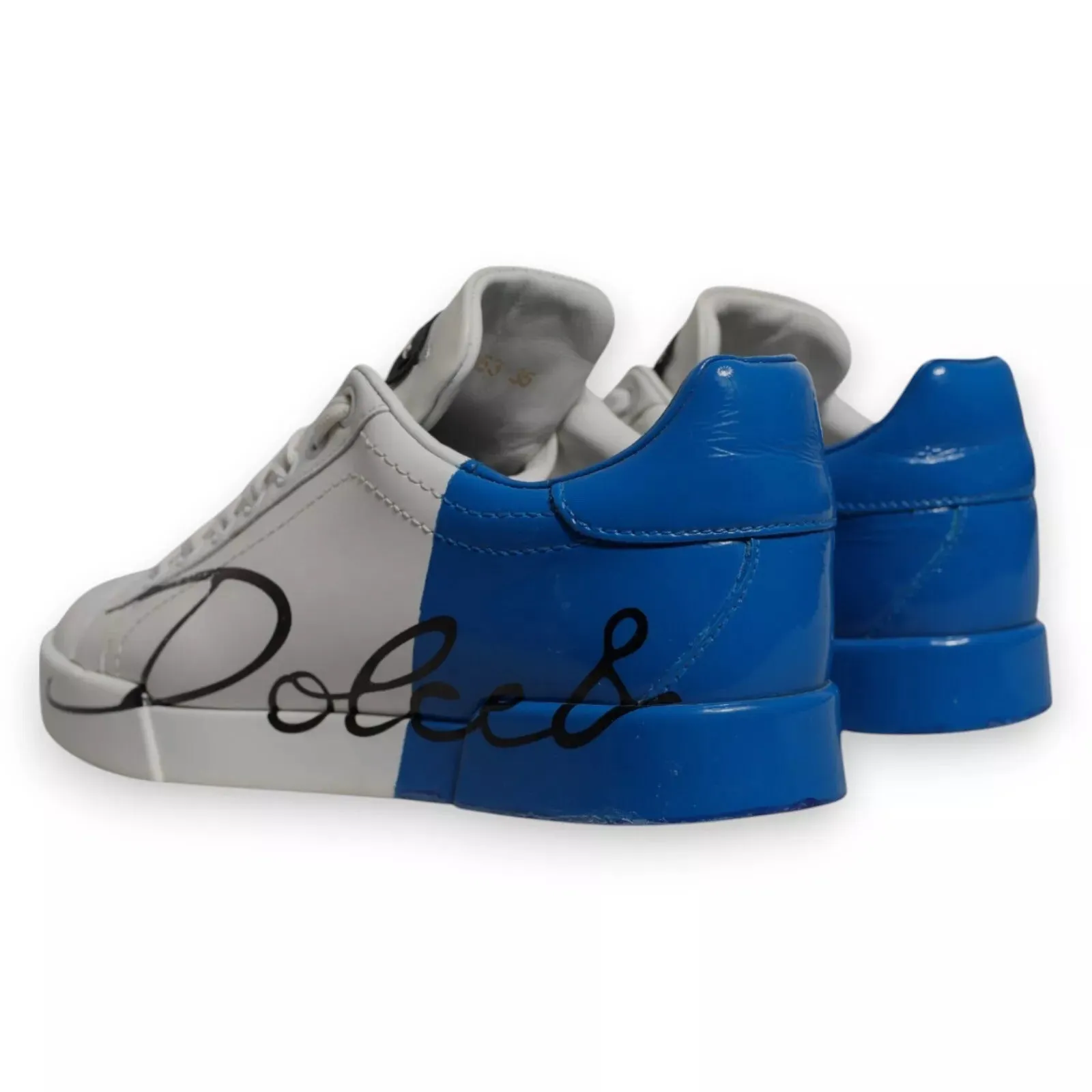 Dolce & Gabbana blue Logo Portofino Sneakers Women's Shoes