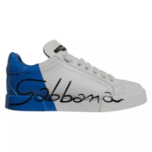 Dolce & Gabbana blue Logo Portofino Sneakers Women's Shoes