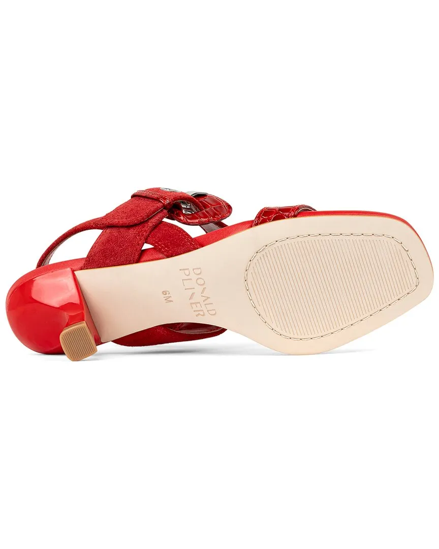 Donald Pliner Keiran02 Suede Big Buckle Slingback Sandal