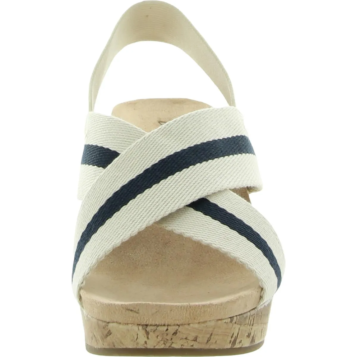 Dream Big Womens Criss Cross Slingback Wedge Sandals