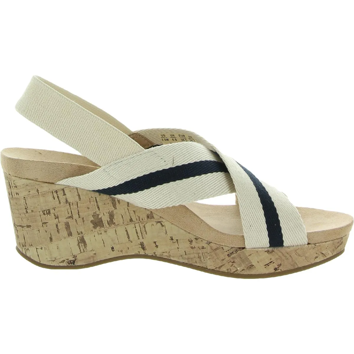 Dream Big Womens Criss Cross Slingback Wedge Sandals