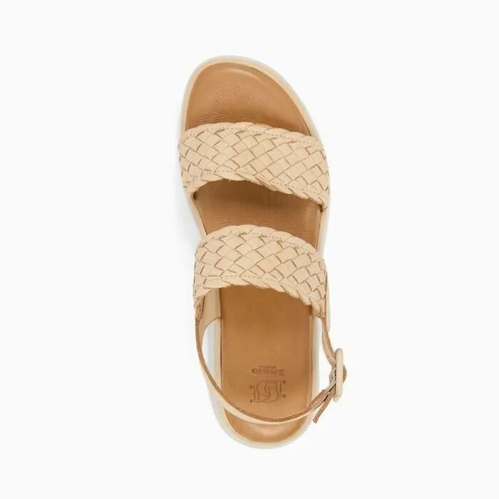 Dune London Lorris Sandals Women's US 8 Caramel Leather Casual Flatform ZPO1861