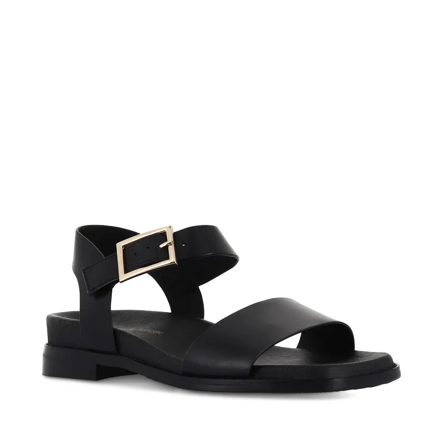 ELISSAY - BLACK BLACK LEATHER