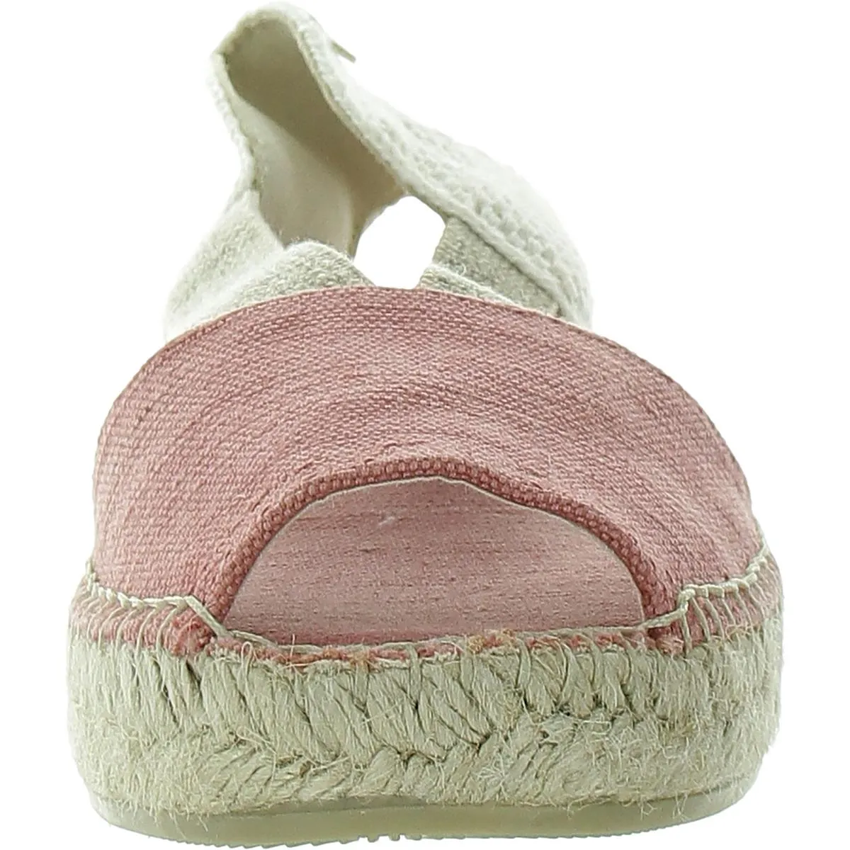 Elora V Womens Cut-Out Canvas Espadrilles