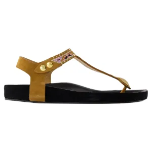 Enore Sandals - Isabel Marant - Leather - Khaki