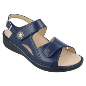 Finn Comfort Barbuda Blue Sapphire Yuka Sandal (Womens)