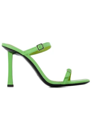 Flick Mule  - Green - Leather