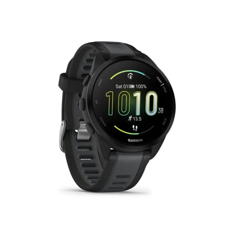 Garmin Unisex Forerunner 165 Running Watch in Black and Slate Grey