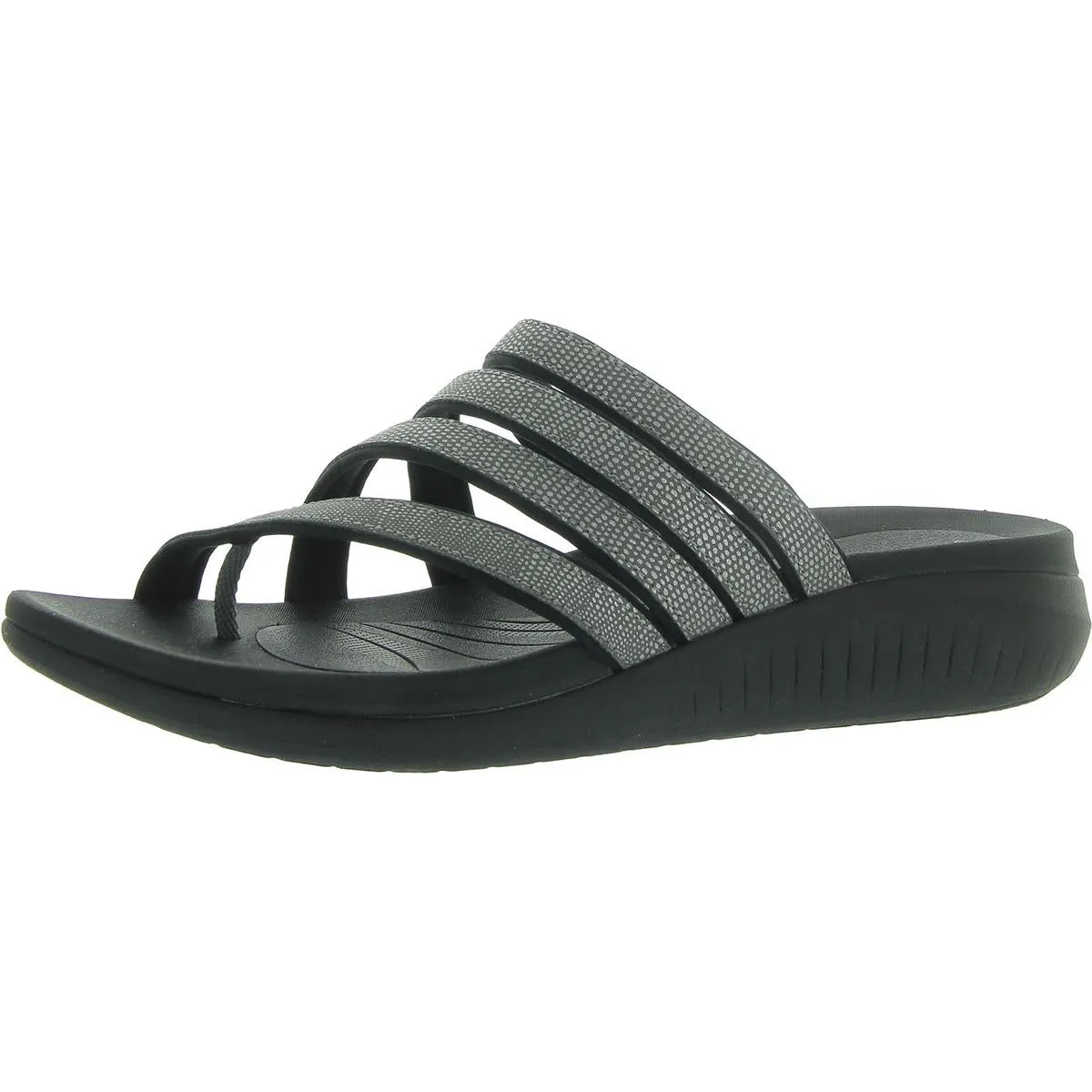 Glide Womens Metallic Slip on Flip-Flops