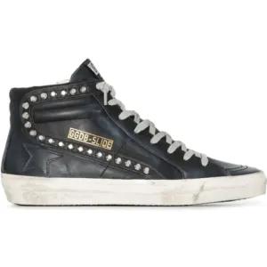 Golden Goose Slide Black with Studs Women's Sneakers