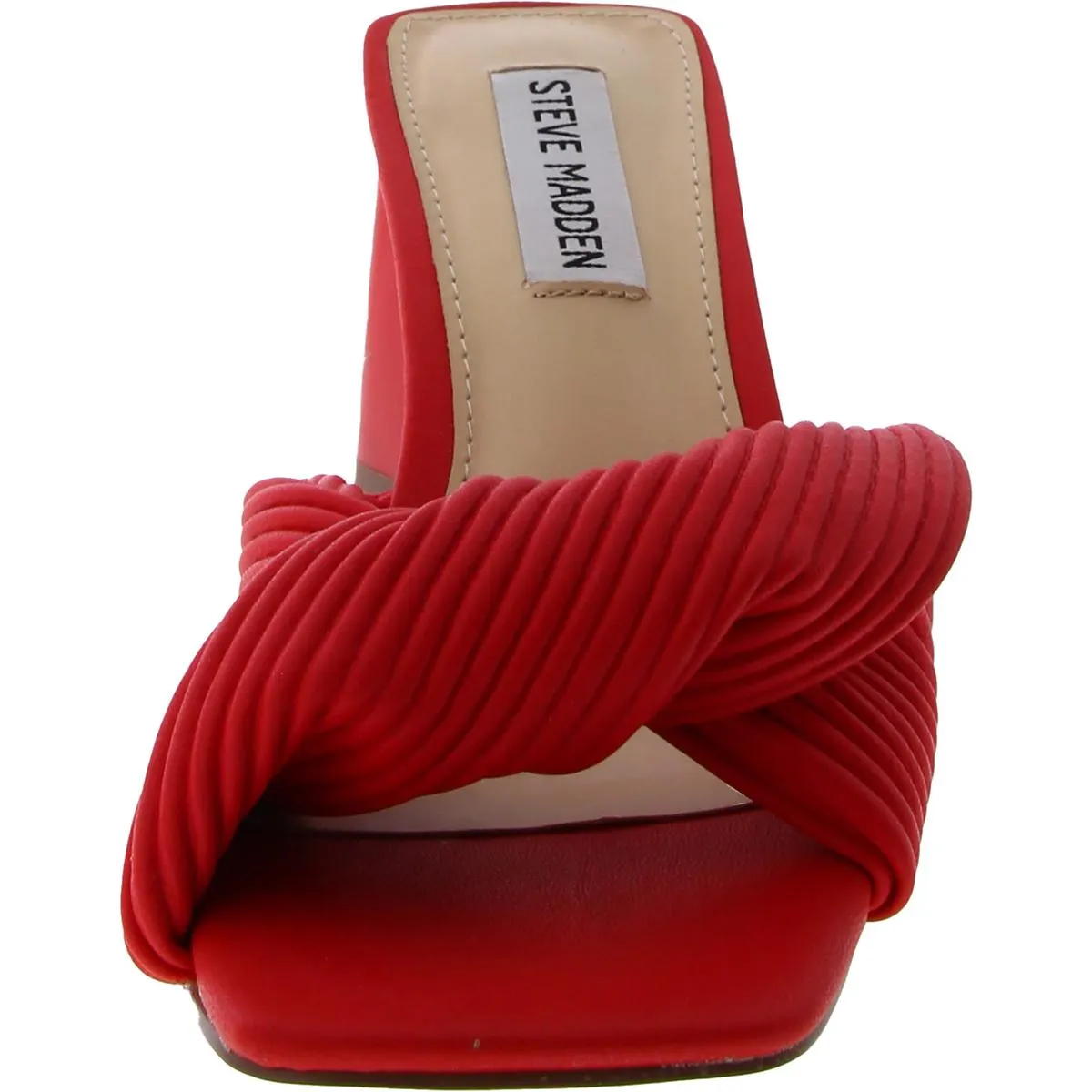 Gomaz Womens Faux Leather Dressy Slide Sandals