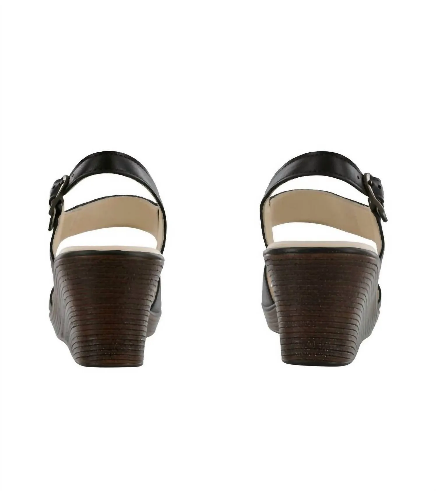Heather Sandal - Medium In Black