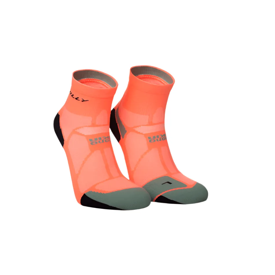 Hilly Marathon Fresh Anklet Min Running Socks in Neon Candy/Sage SS25