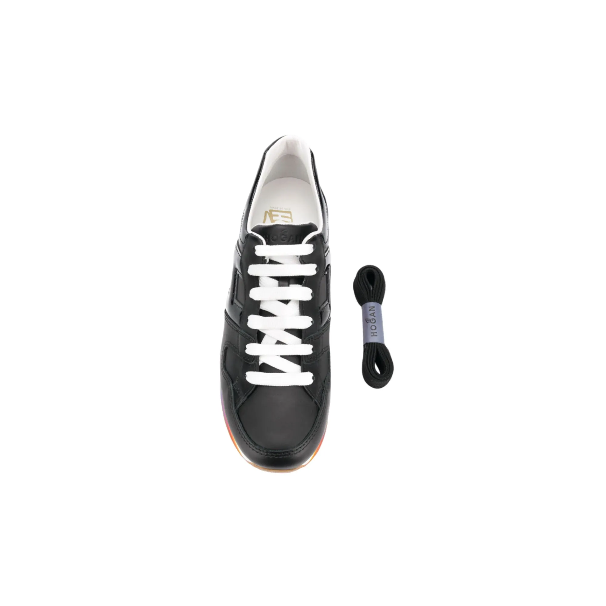 Hogan H421 Micro Rainbow Platform Sneakers