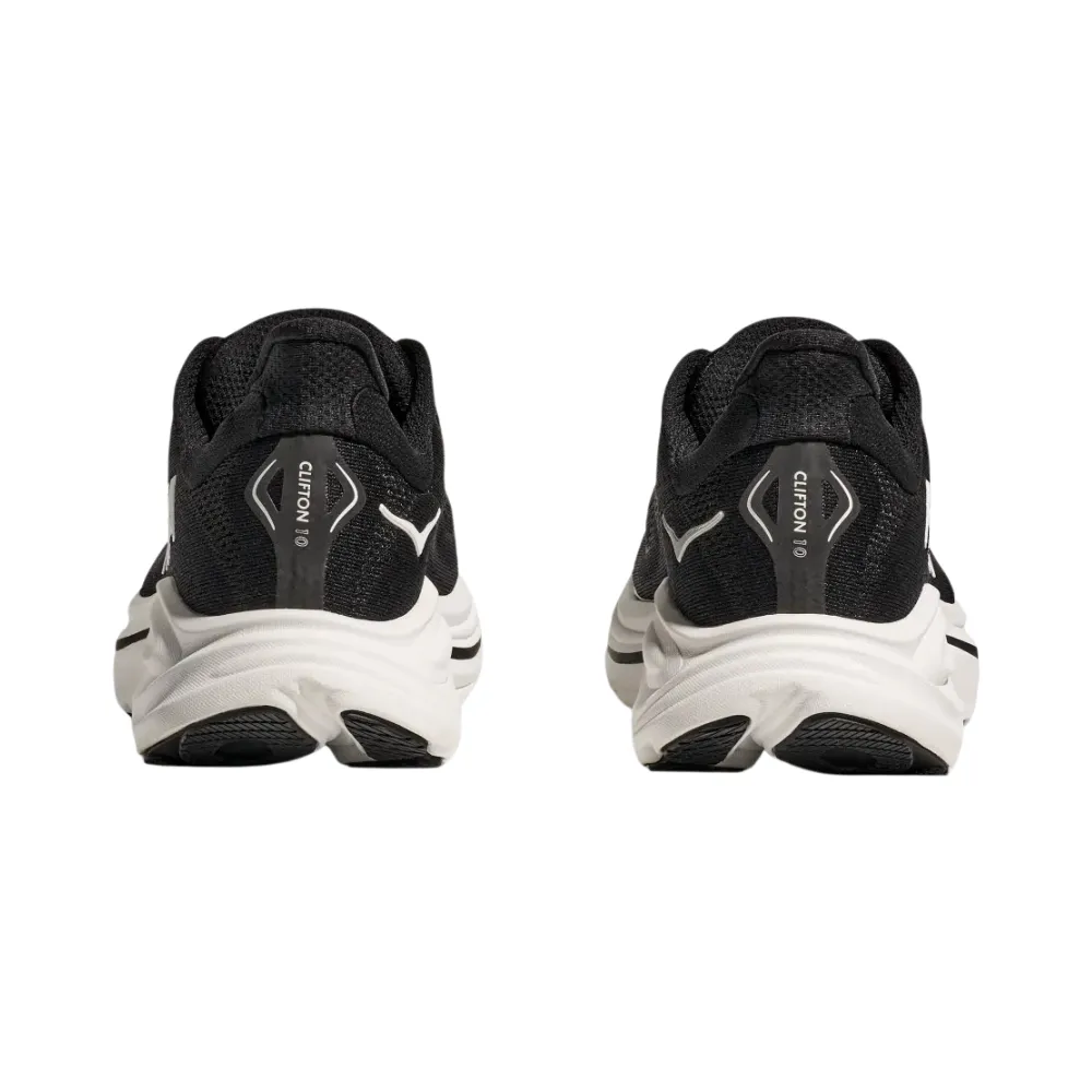 Hoka Clifton 10 Black/White Running Shoe (Women's)