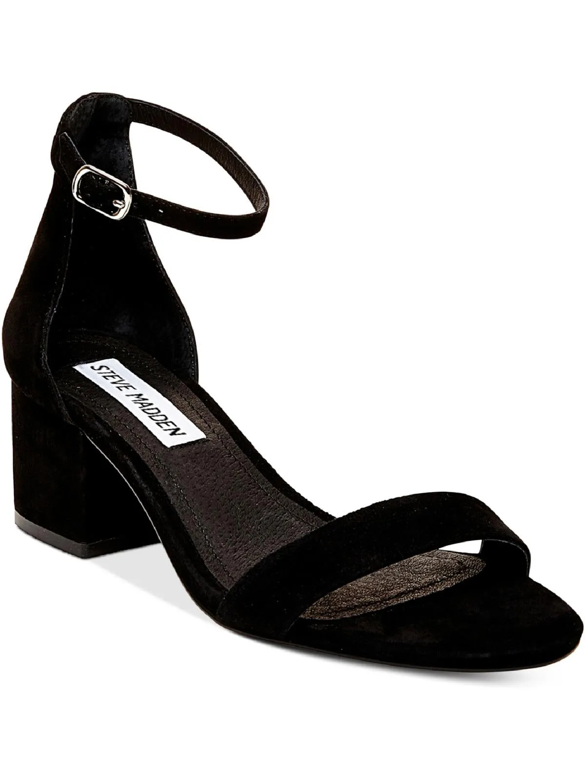 Ireneew Womens Suede Ankle Strap Heel Sandals