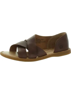 Ithica Womens Leather D'Orsay Strappy Sandals