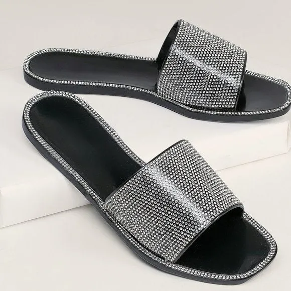 JACELYN01 - BLACK JELLY SANDALS