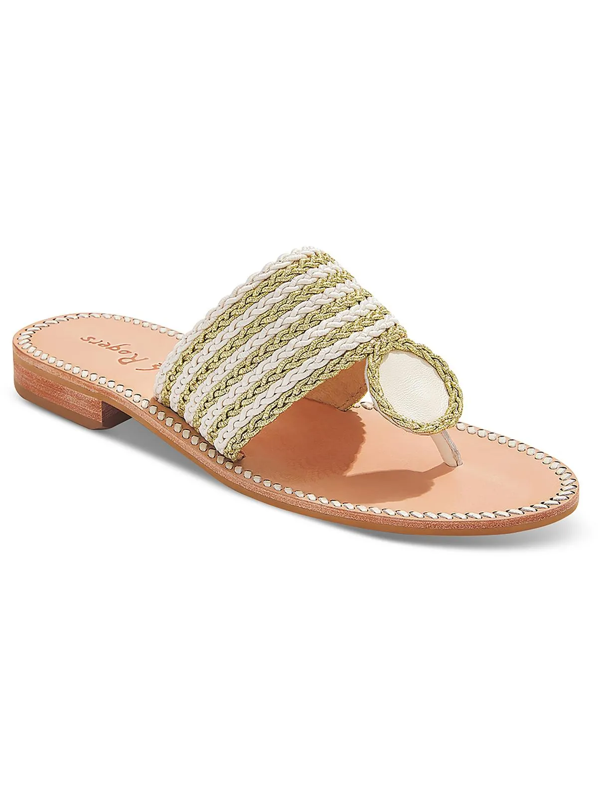 Jacks Rope Sandal Womens Leather Slide Sandals