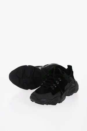 Jil Sander Suede Hairy Sneakers With Chunky Sole