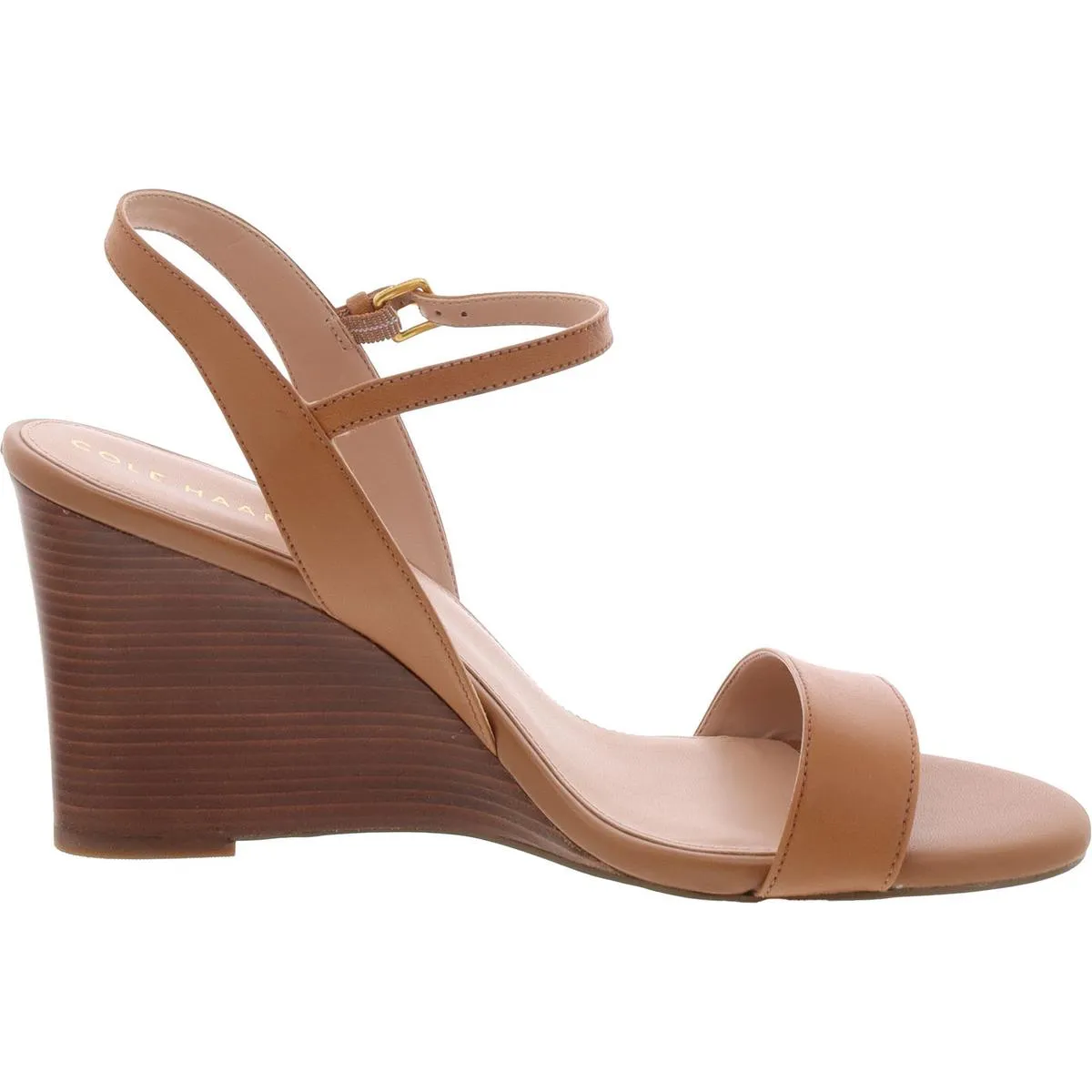 Josie Womens Leather Heeled Ankle Strap