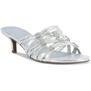 Kaleena Womens Embellished Manmade Slide Sandals