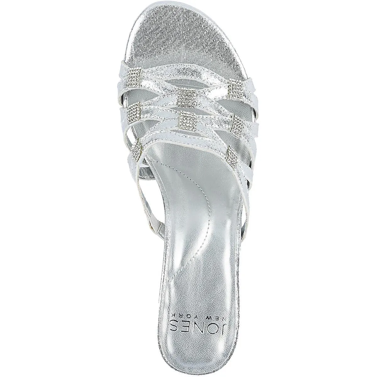Kaleena Womens Embellished Manmade Slide Sandals
