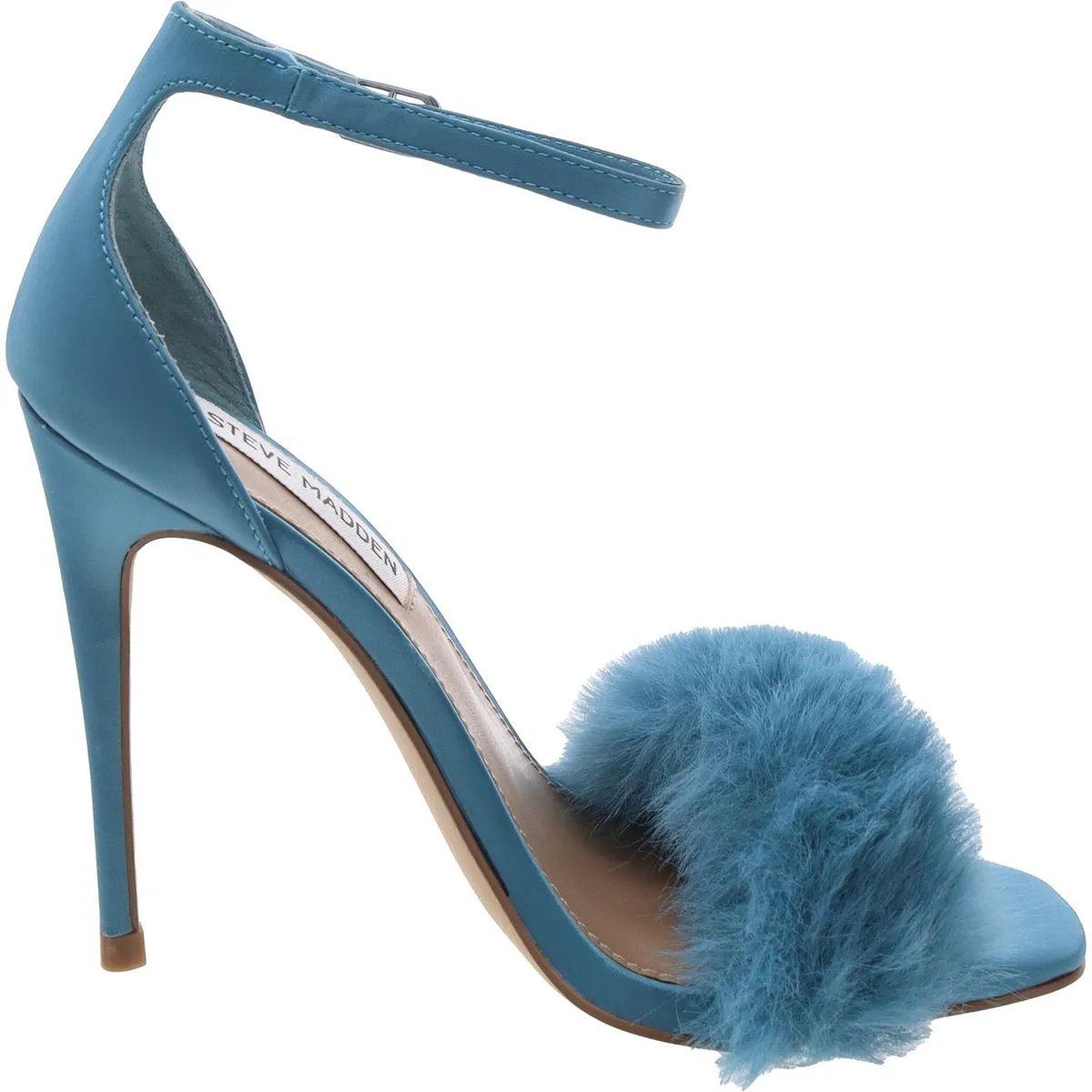 Kippins Womens Faux Suede Ankle Strap Heels