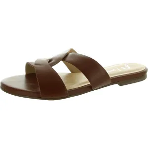 Kori Womens Padded Insole Leather Slide Sandals