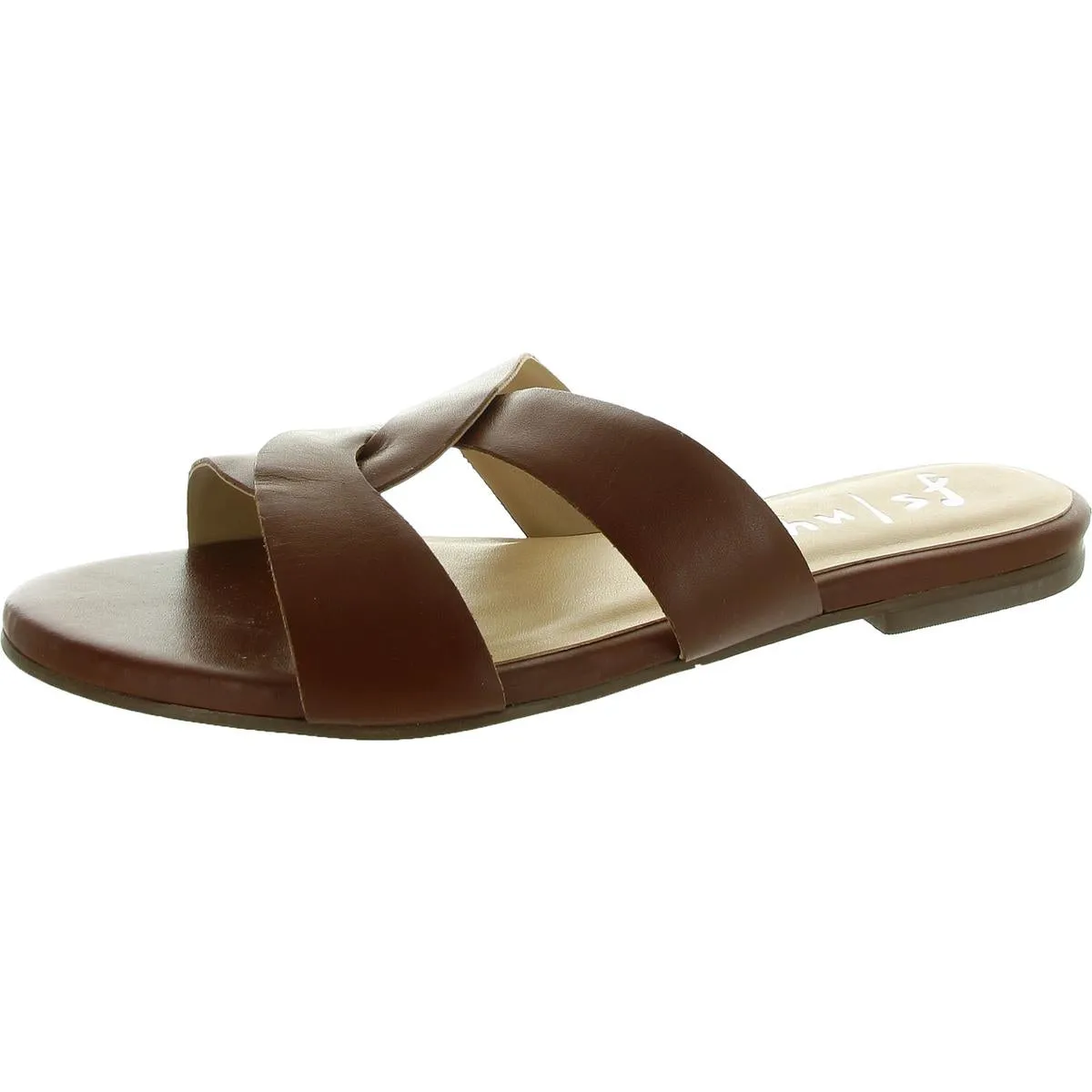 Kori Womens Padded Insole Leather Slide Sandals
