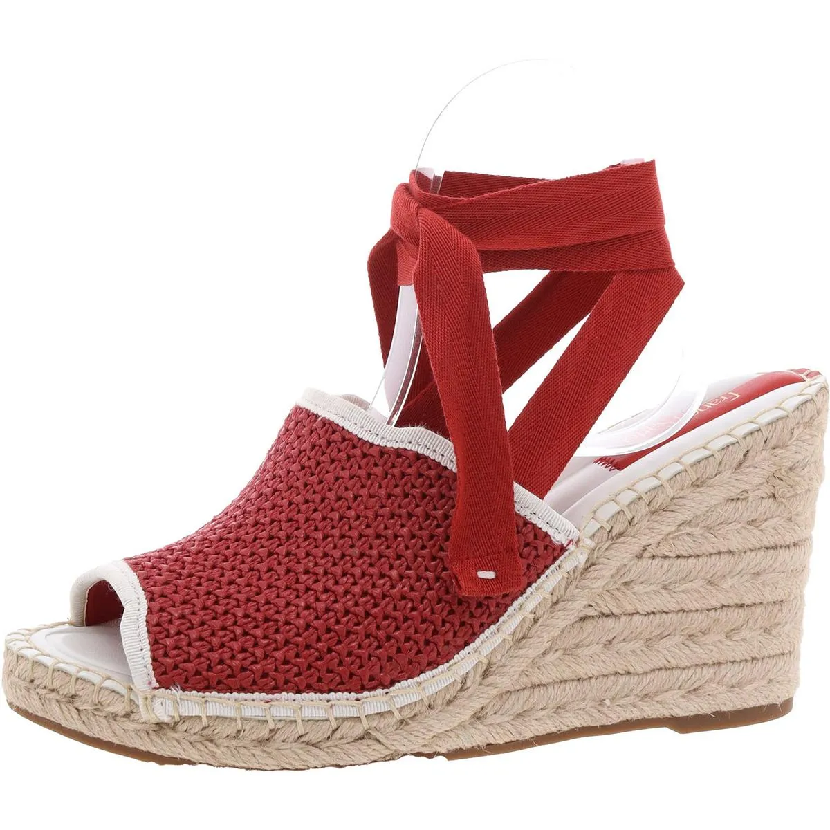 L Sierra Womens Woven Lace Up Espadrilles