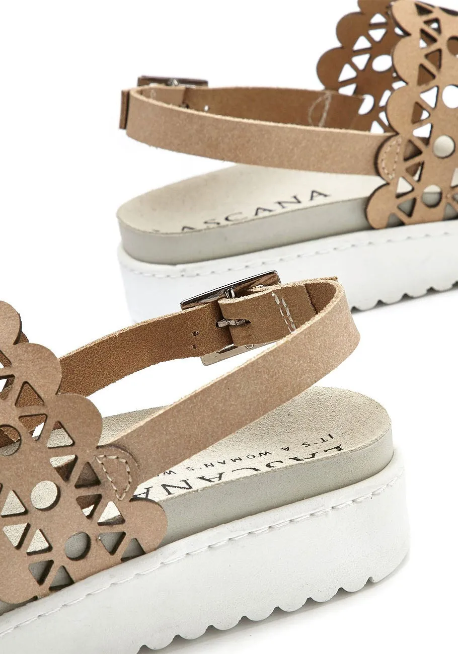 LASCANA Women's Hole Detail Sandals