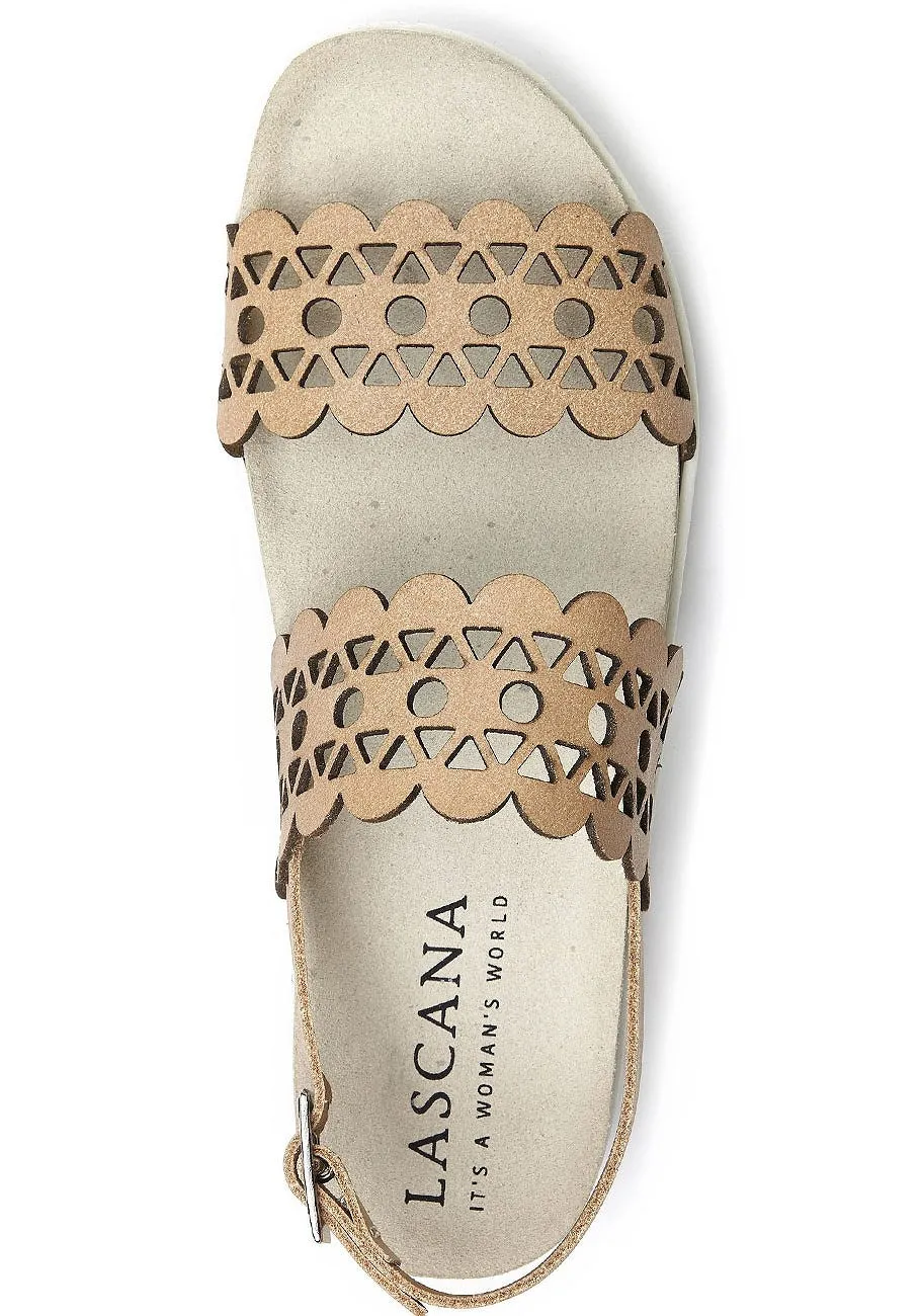 LASCANA Women's Hole Detail Sandals