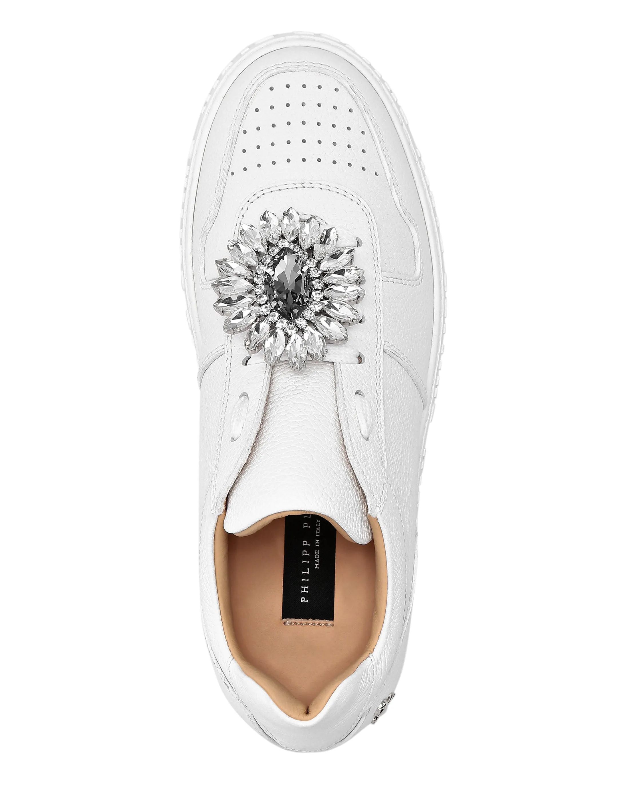 Leather Lo-Top Sneakers Brooches King Power