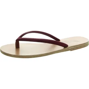 Lexi Womens Suede Flip-Flops