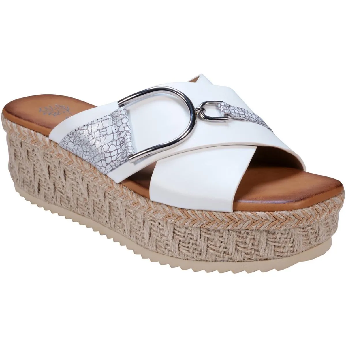 Lindsey Womens Faux Leather Slip-On Espadrilles
