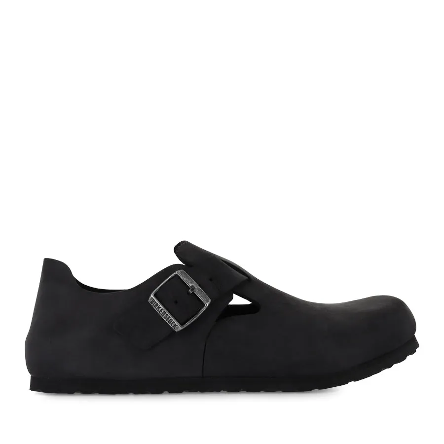 LONDON - BLACK OILED LEATHER