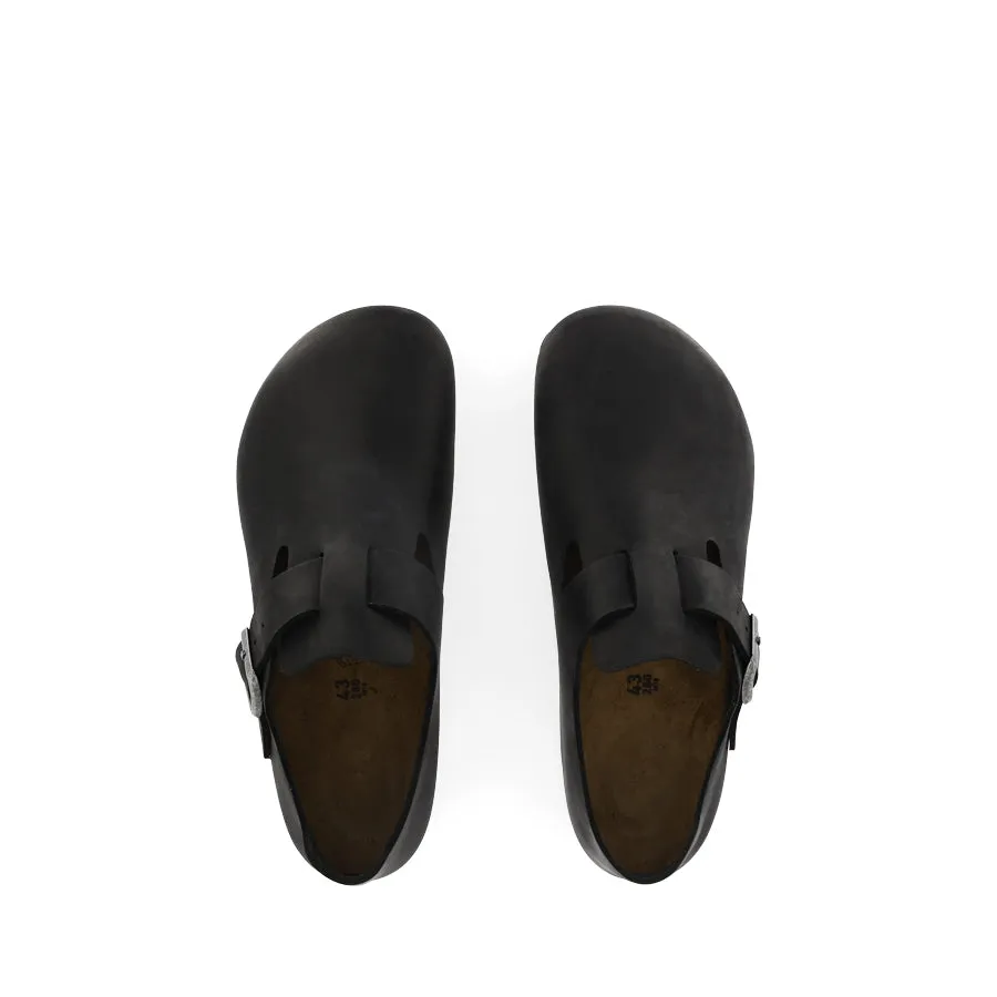 LONDON - BLACK OILED LEATHER