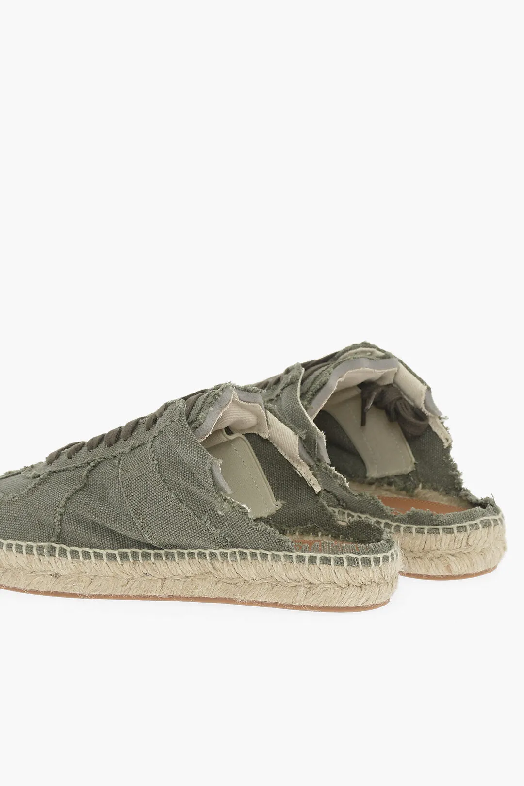 Maison Margiela Mm22 Open Back Cotton Low-Top Sneakers