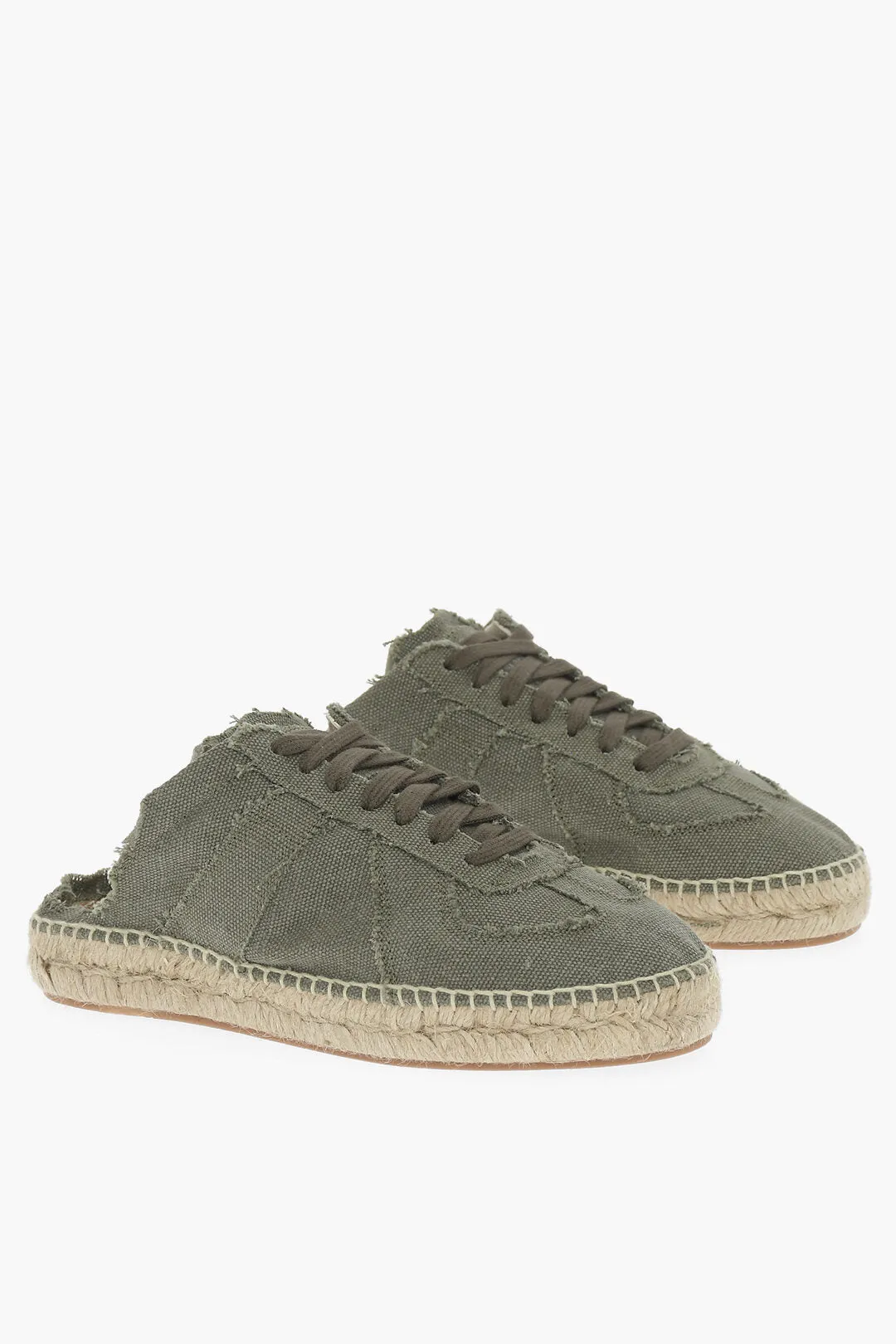 Maison Margiela Mm22 Open Back Cotton Low-Top Sneakers