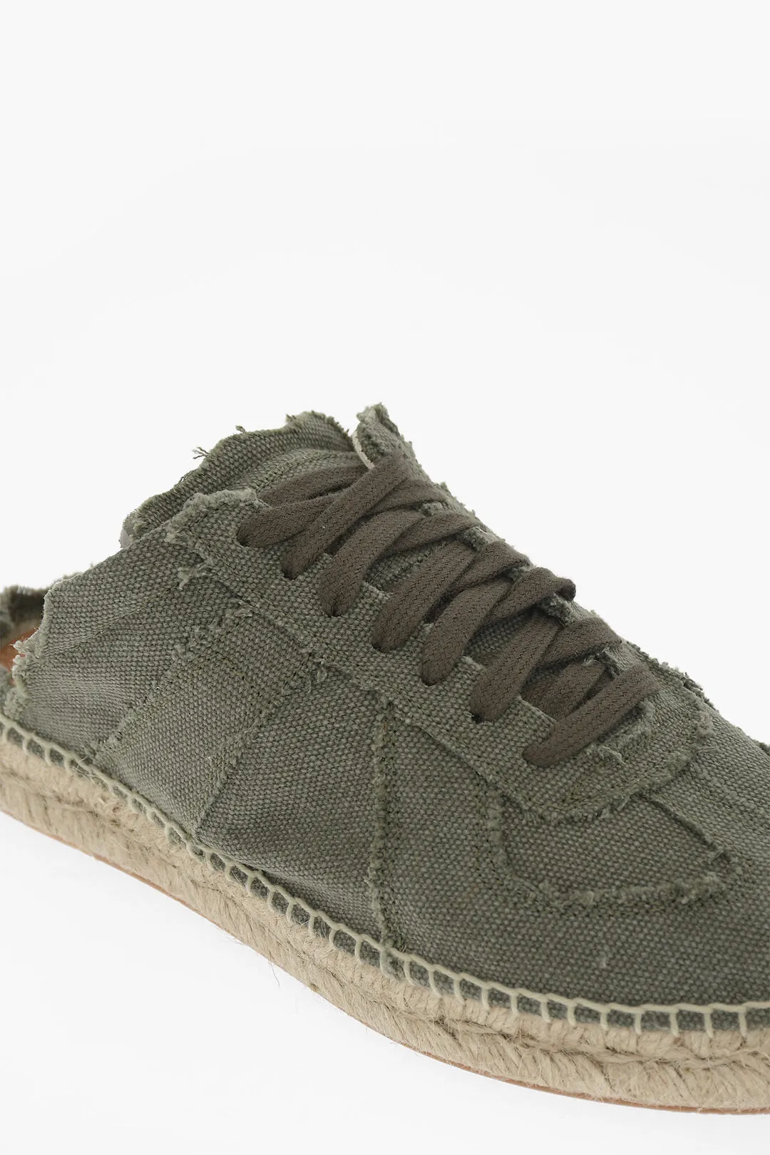Maison Margiela Mm22 Open Back Cotton Low-Top Sneakers