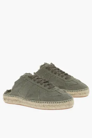 Maison Margiela Mm22 Open Back Cotton Low-Top Sneakers