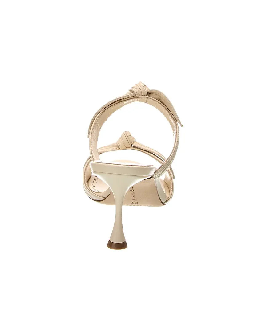Manolo Blahnik Lollo 90 Leather Sandal