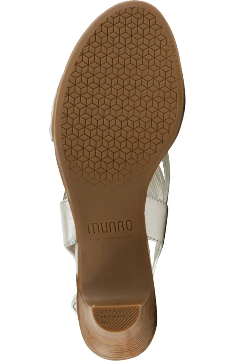 Marianna Slingback Sandal In Metallic Leather