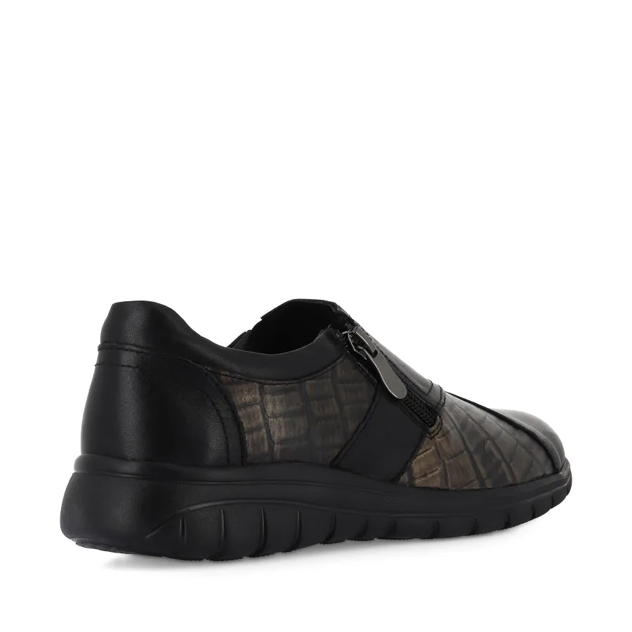 MERGER - BLACK/BRONZE LEATHER